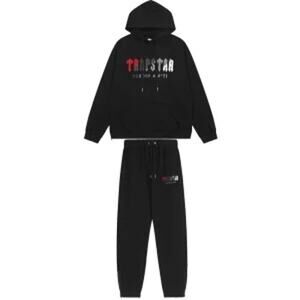 TRAPSTAR Women's Black Decoded Camo Hooded Tracksuit Size Medium